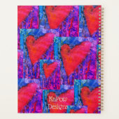 Coeurs multiples roses et bleus chauds (Dos)