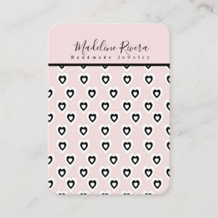 Coeurs noirs Cartes d'affichage de l'oreille artis