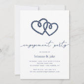 Coeurs noués Invitation de la partie d'engagement (Devant)