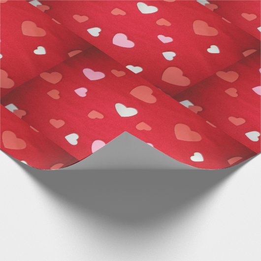 "Coeurs !" papier cadeau (Coin)