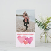 Coeurs papier Carte photo de la Saint-Valentin (Debout devant)