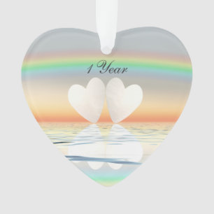 Coeurs papier du 1er anniversaire