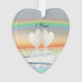 Coeurs papier du 1er anniversaire (devant)