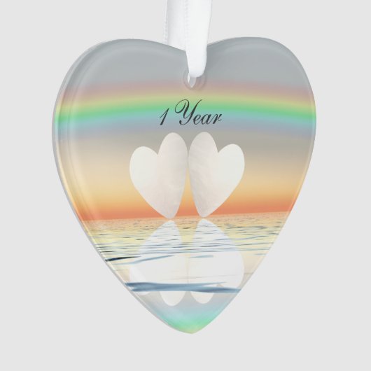 Coeurs papier du 1er anniversaire (devant)