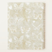 Cœurs Papillons Blanc Crème Romantique (Dos)