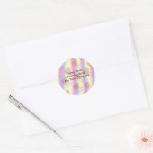 Coeurs pastel doux — Étiquette de adresse (Enveloppe)