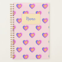 Cœurs pastel rose et violet