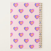 Cœurs pastel rose et violet (Dos)