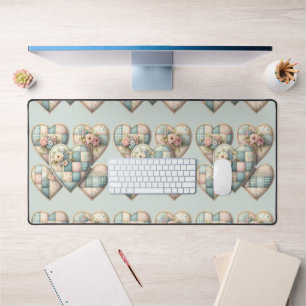 Cœurs Patchwork Cottagecore Pastel