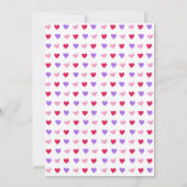 Coeurs peints à la main Galentines Invitation de j (Dos)