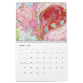 Coeurs peints Calendrier 2026 (Mar 2027)