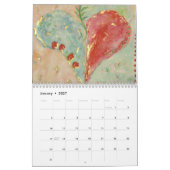 Coeurs peints Calendrier 2026 (Jan 2027)