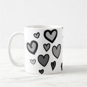 Coeurs personnalisables Café Mug (Gauche)