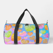 Coeurs personnalisés dans le petit sac à duffle Sk (Verso)