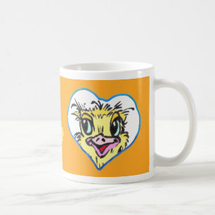 Coeurs Photo Café Mug Orange