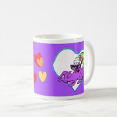Coeurs Photo Café Mug pourpre (Devant droit)