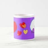 Coeurs Photo Café Mug pourpre (Centre)