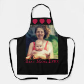 Coeurs photo personnalisés et tablier texte (Recto)