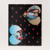 Coeurs photo personnalisés Puzzle de Saint Valenti (Vertical)