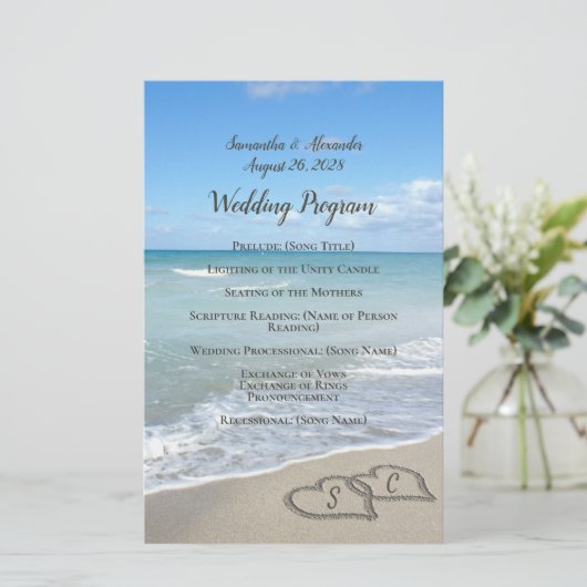 Coeurs pittoresques dans le programme de mariage S (Debout devant)