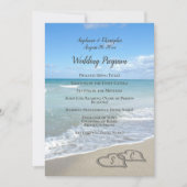 Coeurs pittoresques dans le programme de mariage S (Devant)