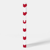 Coeurs polka rouge sur coque iphone Coque-Mate bla (Verso / Droite)