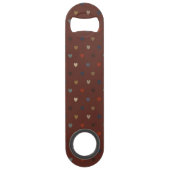 Coeurs Polka sur kilim brown (Dos)