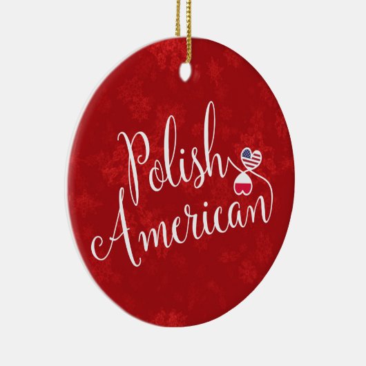 Coeurs polono-américains entrelacés Décoration de  (Droite)