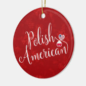 Coeurs polono-américains entrelacés Décoration de  (Gauche)