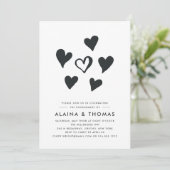 Coeurs pop | Invitation de la partie d'engagement (Debout devant)