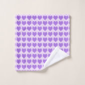 Coeurs pourpres (Gant de toilette)
