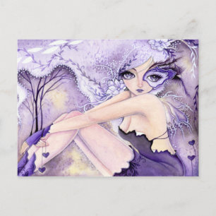 Coeurs pourpres - Carte postale