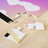 Coeurs pourpres GYMNASTICS PUZZLE Personnalisé (Côté)