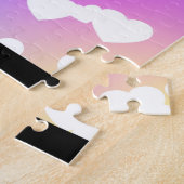 Coeurs pourpres GYMNASTICS PUZZLE Personnalisé (Côté)