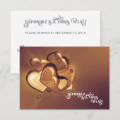 Coeurs radiants RSVP (Version 1) (Devant / Derrière)