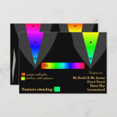 Coeurs remonter avec fierté mariage gay RSVP (Devant / Derrière)