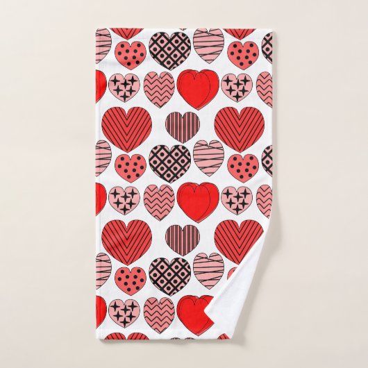 Coeurs répétitifs (Serviette à main)