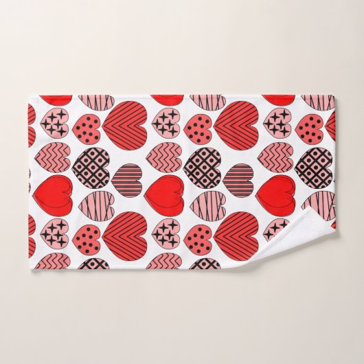 Coeurs répétitifs (Serviette à main)