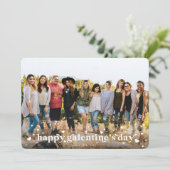 Coeurs rétro heureux Carte photo de la Saint-Galen (Debout devant)