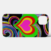 Coeurs rétro ~ iPad Plastique 2/3/4 Coque (Verso (horizontal))