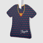 Coeurs Robe Motif et Pendentif Noël TShirt (devant)