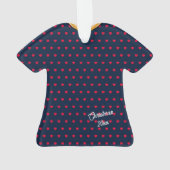 Coeurs Robe Motif et Pendentif Noël TShirt (dos)