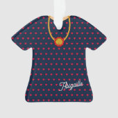 Coeurs Robe Motif et Pendentif Noël TShirt (devant)