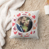 Cœurs romantiques – Coussin personnalisé avec phot (Couverture)