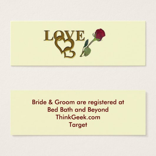 Coeurs romantiques interdépendants et Rose rouge (Devant & derrière)