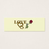 Coeurs romantiques interdépendants et Rose rouge (Devant)