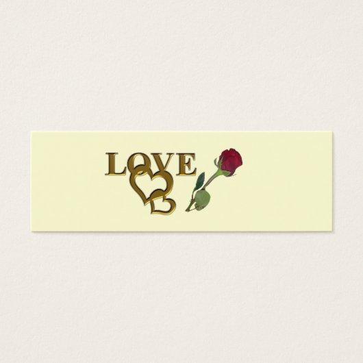 Coeurs romantiques interdépendants et Rose rouge (Devant)