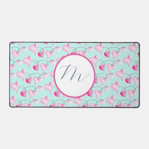 Coeurs rose monogramme mignonnes