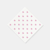 Coeurs rose pastel, serviettes en papier pour Vale (Coin)