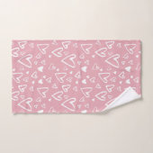 Coeurs roses (Serviette à main)